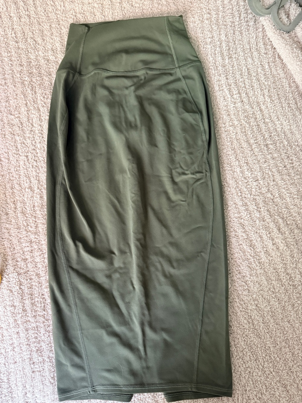 lululemon athletica Olive Green High-Rise Pencil Skirt